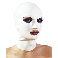 Белая маска из латекса женская